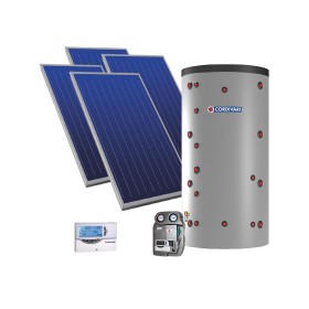 copia di Cordivari Sistema Solare Eco Basic Habitat Combi 2 a Circolazione Forzata 600 L 10,00 mq con Stuttura per Tetto Piano
