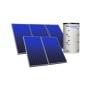 Cordivari Sistema Solare Eco Combi 3 a Circolazione Forzata 1000 L 15,00 mq con Stuttura per Tetto Piano + Liquido Solare