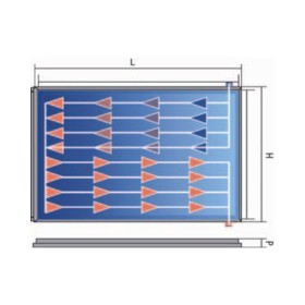 Cordivari Collettore Solare Orizzontale per Impianti Circolazione Forzata 2,50 mq