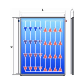 Cordivari Collettore Solare Verticale per Impianti Circolazione Forzata 2,50 mq