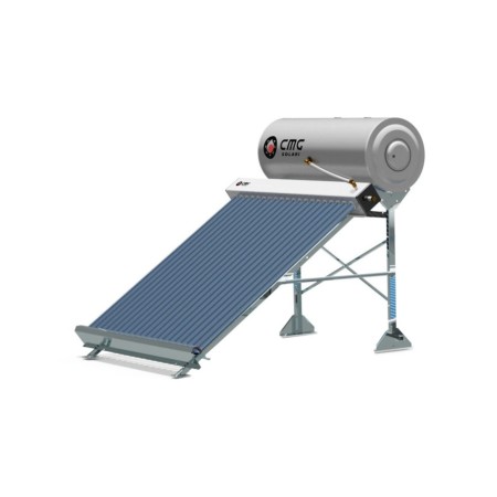 CMG Solari Sistema Solare Sottovuoto Inertial Flux-S a Circolazione Naturale 190 L 3,68 mq con Struttura Tetto Piano