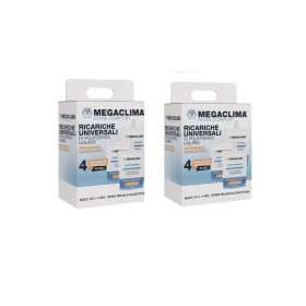 Megaclima Ricariche di Polifosfato Liquido per Pompa Dosaggio 2 Confezioni da 4 Ricariche Universali - by Euroacque