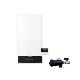 Ariston Caldaia a Condensazione Genus One+ Net 24 kW Metano/Gpl Wi-Fi Completa Di Kit Fumi Classe A+ con Defangatore Omaggio