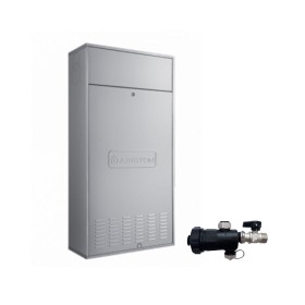 Ariston Caldaia a Condensazione Genus One Kairos IN 25 Metano/Gpl Completa Di Kit Fumi Classe A con Defangatore Omaggio