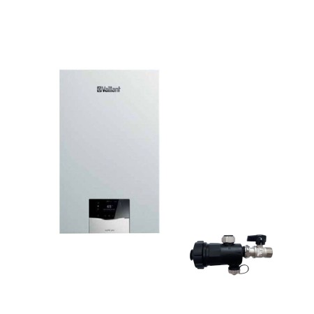Vaillant Caldaia a Condensazione EcoTEC Plus VMW 30 CS/1-5 Metano/Gpl con Kit Scarico Fumi con Defangatore Omaggio