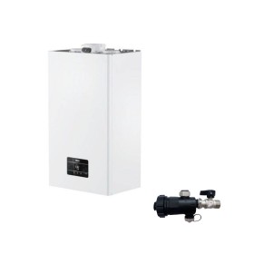 Riello Caldaia a Condensazione Start 30 Kis 30 kW 20187407 LowNox Metano Completa Di Kit Fumi e Defangatore
