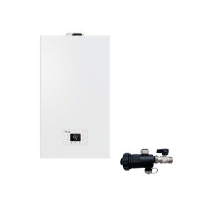 Riello Caldaia a Condensazione RLT 25 Kis 25 kW 20213292 LowNox Metano Completa Di Kit Fumi e Defangatore Omaggio