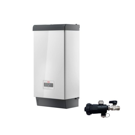 Riello Caldaia a Condensazione Family Externa 25 Kis 20 kW Metano/Gpl Completa Di Kit Fumi e Defangatore Omaggio