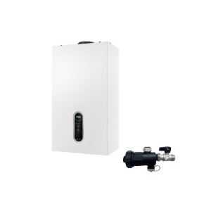 Riello Caldaia a Condensazione Family HM 35 Kis 32 kW Metano Completa Di Kit Fumi e Defangatore Omaggio