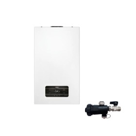 Riello Caldaia a Condensazione Residence HM 30 Kis 25 kW Metano Completa Di Kit Fumi e Defangatore Omaggio