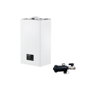 Riello Caldaia a Condensazione Start 25 Kis 20 kW Gpl Completa Di Kit Fumi e Defangatore Omaggio