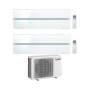 Mitsubishi Climatizzatore Dual Split Kirigamine MSZ-LN Bianco 9+18 con MXZ-3F68VF4 Inverter R-32 Wi-Fi Classe A+++