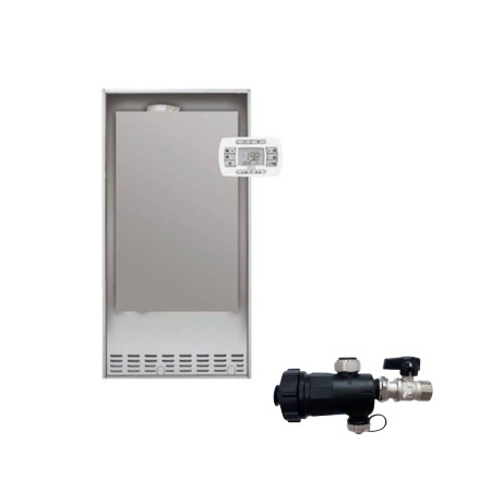 Baxi Caldaia A Condensazione ad Incasso Luna IN Plus 26 kW Metano/Gpl Con Kit Scarico Fumi + Defangatore Omaggio