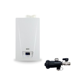 Baxi Caldaia A Condensazione Baxi Luna Compact 28 kW Metano/Gpl Completa di Kit Scarico Fumi + Defangatore Omaggio