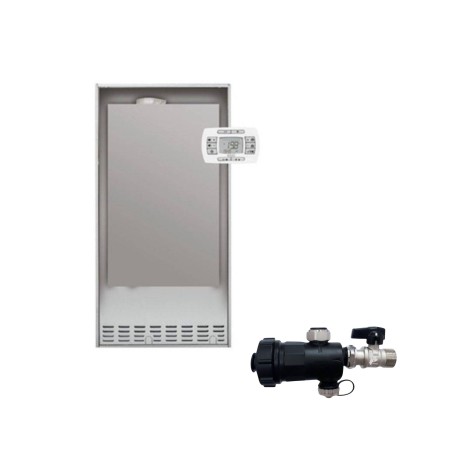 Baxi Caldaia A Condensazione ad Incasso Luna IN Plus 30 kW Metano/Gpl Con Kit Scarico Fumi + Defangatore Omaggio