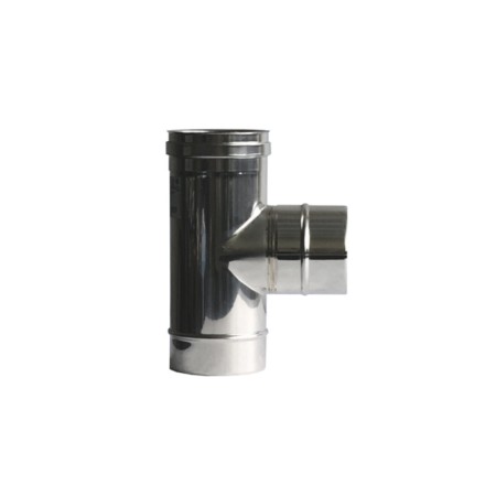 Tubo Raccordo a T Monoparete in Acciaio Inox Ø 150 mm