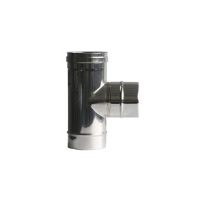 Tubo Raccordo a T Monoparete in Acciaio Inox Ø 200 mm