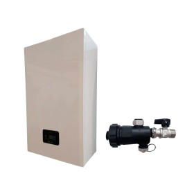 Ferroli Caldaia a Condensazione FBC 24C Metano/GPL Completa Di Kit Scarico Fumi Con Defangatore In Omaggio