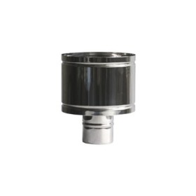 Cappello Antivento Monoparete in Acciaio Inox Ø 140 mm per Camino e Stufe