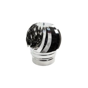 Cappello Eolico Monoparete in Acciaio Inox Ø 130 mm per Camino e Stufe