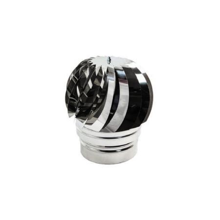 Cappello Eolico Monoparete in Acciaio Inox Ø 230 mm per Camino e Stufe
