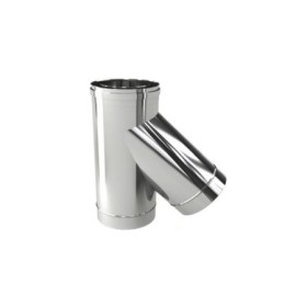 Raccordo Braga 45° per Doppia Parete in Acciaio Inox Ø 350/400 mm per Canne Fumarie