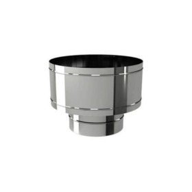 Cappello Antivento Doppia Parete in Acciaio Inox Ø 150/200 mm per Canne Fumarie