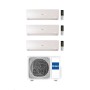 Haier Climatizzatore Trial Split Flexis Plus White 9+12+12 con 4U85S2SR5FA Inverter Wi-Fi Classe A++