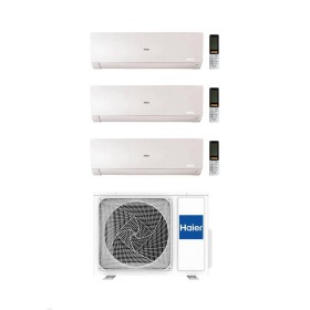Haier Climatizzatore Trial Split Flexis Plus White 9+12+12 con 4U85S2SR5FA Inverter Wi-Fi Classe A++