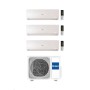 Haier Climatizzatore Trial Split Flexis Plus White 9+12+12 con 4U85S2SR5FA Inverter Wi-Fi Classe A++