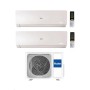 Haier Climatizzatore Dual Split Flexis Plus White 12+12 con 3U70S2SR5FA Inverter Wi-Fi Classe A++