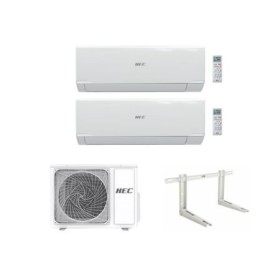 Hec by Haier Climatizzatore Dual Split Serie Tide R 9+12 2HEC50RECO-OUM Inverter Wi-Fi R-32 Classe A++ con Staffa