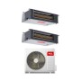 TCL Climatizzatore Dual Split Canalizzato 9+12 con MT1420 Inverter R-32 Classe A++