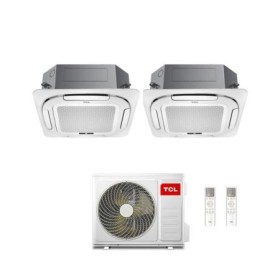 TCL Climatizzatore Inverter Dual Split a Cassetta 9+12 con MT1821 Wi-Fi R-32 Classe A++