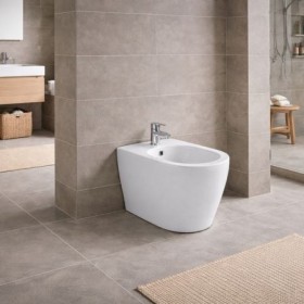 Azzurra Ceramica Bidet da Terra Collezione Comoda cm 54 Ceramica Bianca