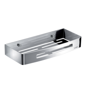 Gedy Portaoggetti Rettangolare per Doccia in Acciaio Inox Cromo Linea Nerva