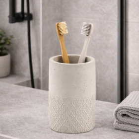 Gedy Portaspazzolini in Cemento Grigio Linea Afrodite