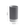 Gedy Portaspazzolini Ceramica Grigio New Mizar | Megaclima.it