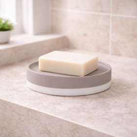 Gedy Porta Sapone in Ceramica Tortora Linea New Mizar