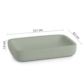 Gedy Porta Sapone in Resina Varde Salvia Matt Linea Ylenia