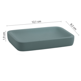 Gedy Porta Sapone in Resina Azzurro Polvere Matt Linea Ylenia