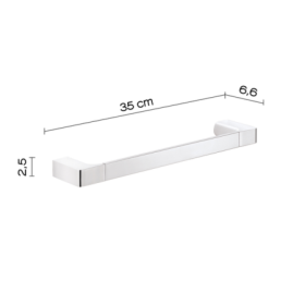 Gedy Portasalviette 35 cm Cromato Linea Pirenei