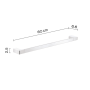 Gedy Portasalviette 60 cm Cromato Pirenei | Megaclima.it