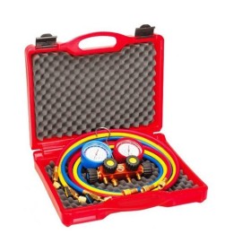 Rothenberger Gruppo Manometrico 4 Vie 3 Flessibili R410 - R32 Rothenberger 170608