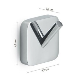 Gedy Appendiabiti 2 Pezzi in Acciaio Inox Cromato Linea Tonga