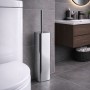 Gedy Porta Scopino in Acciaio Inox Cromato e Ciuffo in Setole Linea Tonga