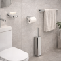 Gedy Set 4 Accessori Bagno Tonga Vetro Satinato Acciaio Inox | Megaclima.it