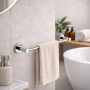 Gedy Porta Salviette 35 cm in Acciaio Inox Cromato Linea Felce