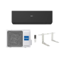 Haier Climatizzatore Monosplit Expert Nero 15000 BTU AS42XCAHRA-MB + 1U42S2SM1FA R-32 WI-FI Incluso Classe A++ con Staffe
