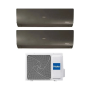 Haier Climatizzatore Dual Split Serie Expert Nero 9+9 Con 2U50S2SM1FA-3 Inverter Wi-Fi Classe A+++